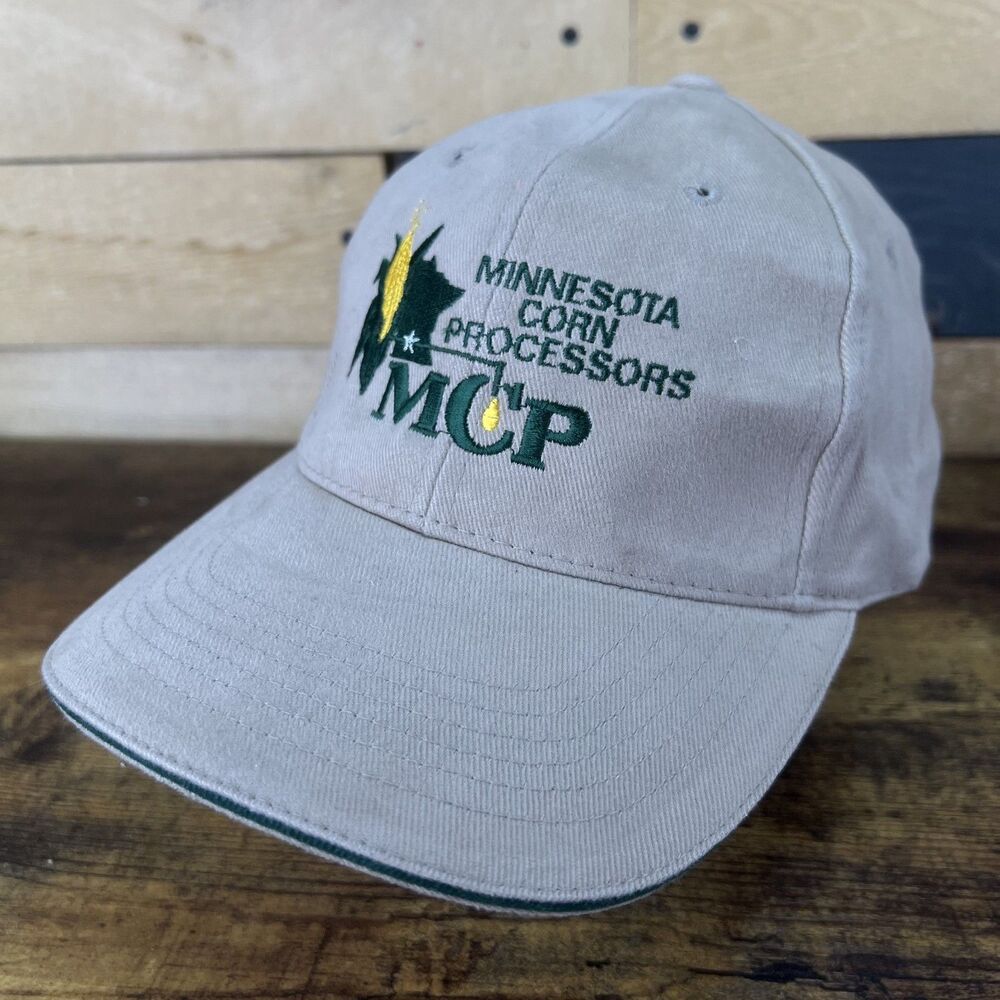 MCP Minnesota Corn Processors Khaki Brown Adjustable Hat Baseball Cap